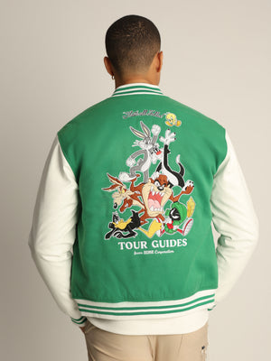 ג'קט בומבר לגבר LOONEY TUNES TOUR GUIDES