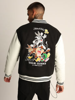 ג'קט בומבר לגבר LOONEY TUNES TOUR GUIDES