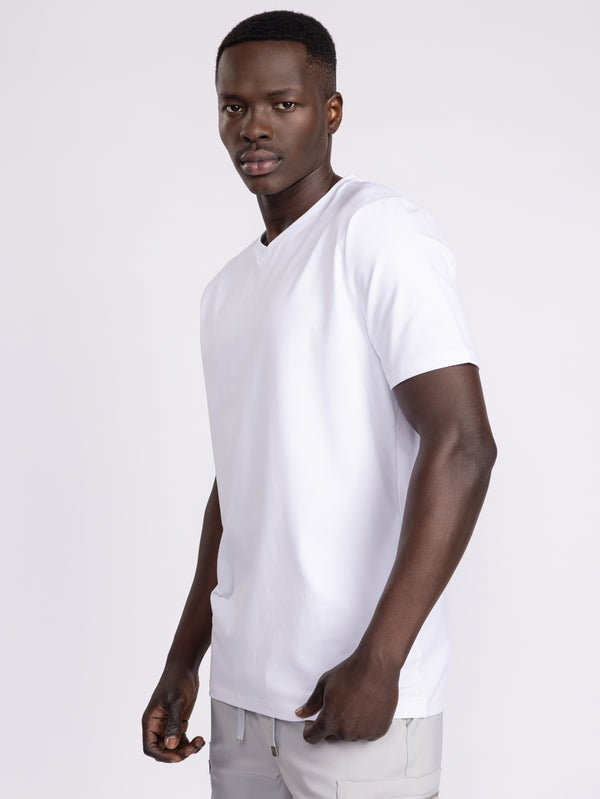 טי שירט קלאסית צמודה V