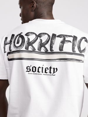 חולצת טי שירט אוברסייז לגבר  SOCIETY