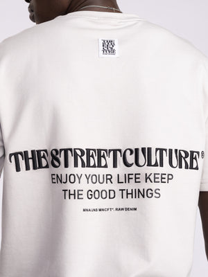 חולצת טי שירט אוברסייז לגבר CULTURE