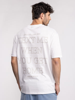 חולצת טי שירט אוברסייז TEXT ME