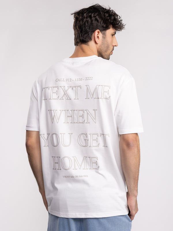 חולצת טי שירט אוברסייז TEXT ME