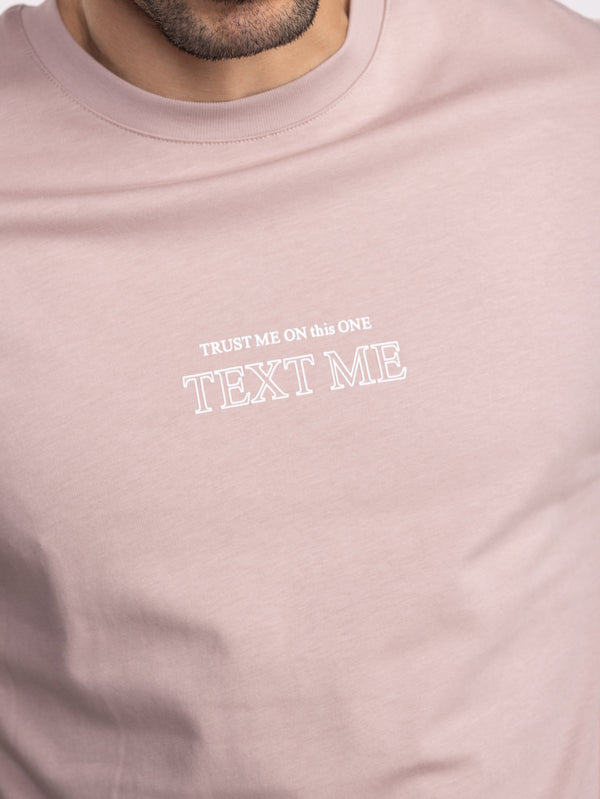 חולצת טי שירט אוברסייז TEXT ME