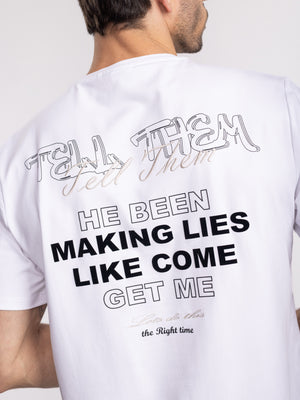 חולצת טי שירט לגבר Tell Them