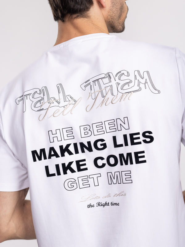 חולצת טי שירט לגבר Tell Them