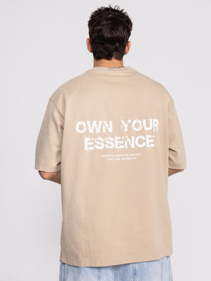 טי אוברסייז לגבר OWN YOUR ESSENCE
