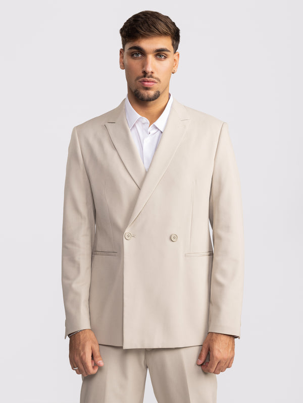 גקט לגבר עם סגירה כפולה