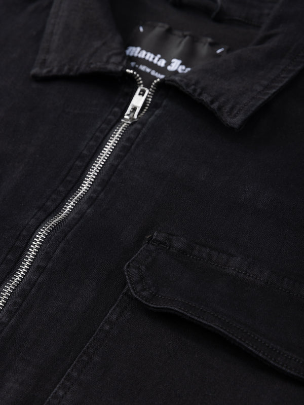 גקט עם רוכסן וכיסים קדמיים