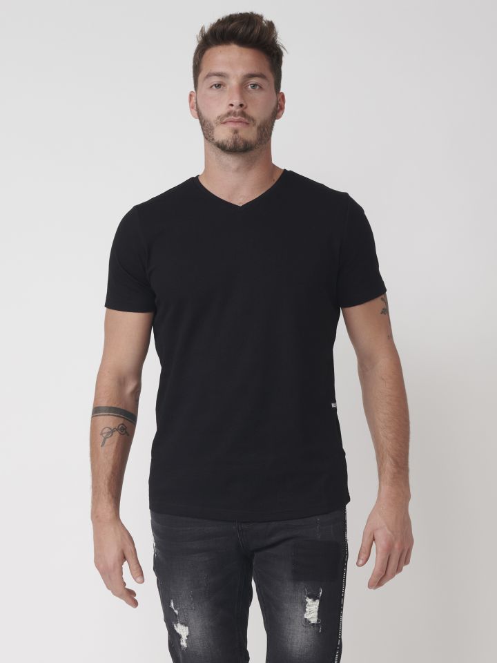 טי-שירט בייסיק מבד ג`אקרד