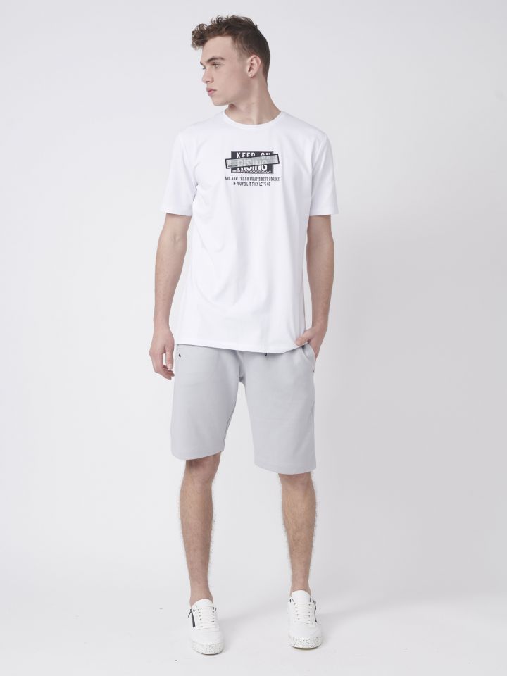 מכנסי ברמודת פוטר עם חיתוכים וכיסים