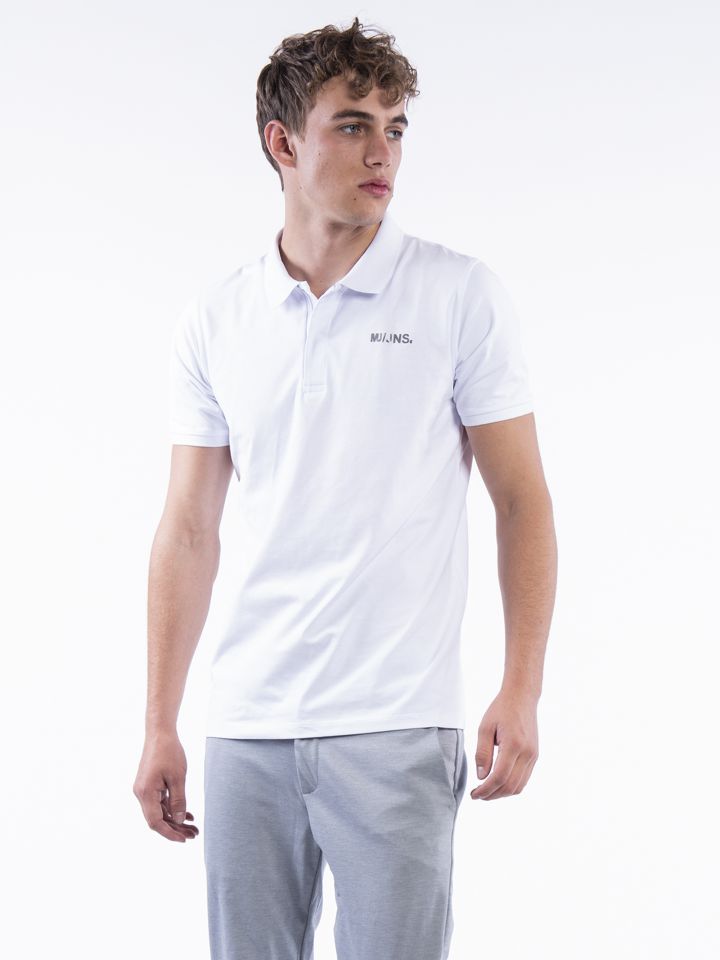 חולצה פולו בשילוב לוגו מתכתי