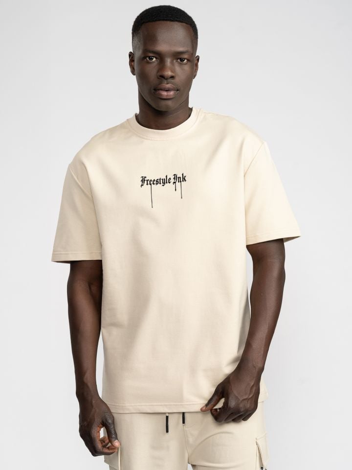 חולצת טישירט לגבר אוברסייז FREESTYLE INK