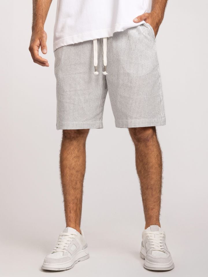 מכנסי ברמודה פסים לגבר