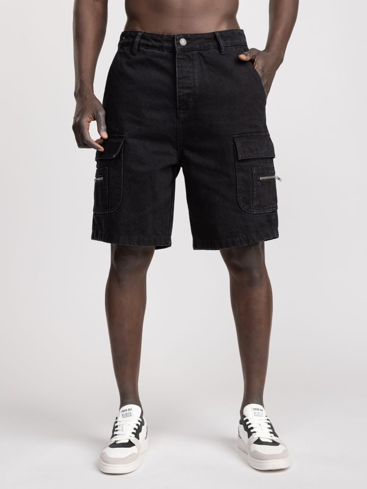 מכנסי ברמודת ג’’ינס לגבר