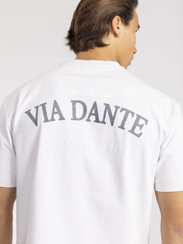 טי שירט כותנה לגבר VIA DANTE