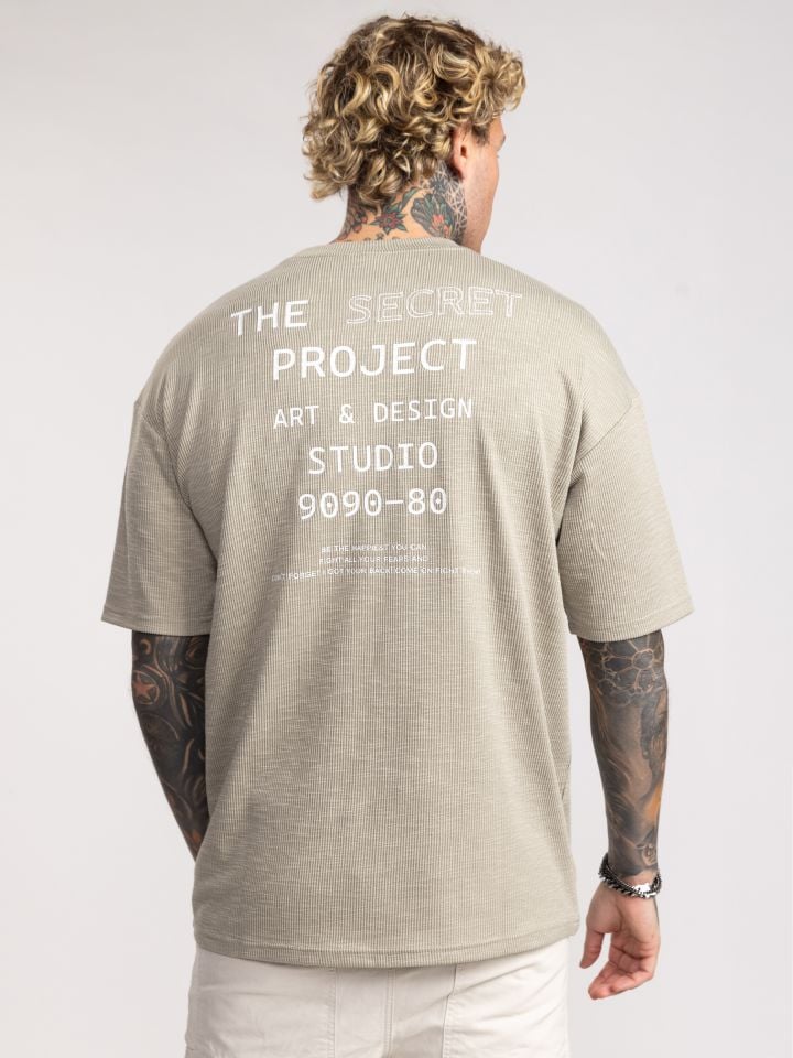 חולצת טי שירט אוברסייז לגבר PROJECT