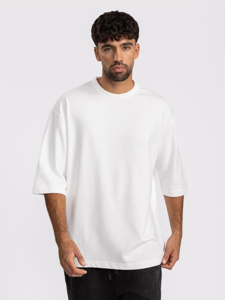 חולצת טי שירט לגבר עם שרוולים עד המרפק