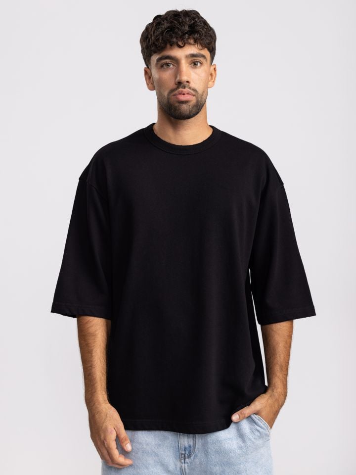 חולצת טי שירט לגבר עם שרוולים עד המרפק