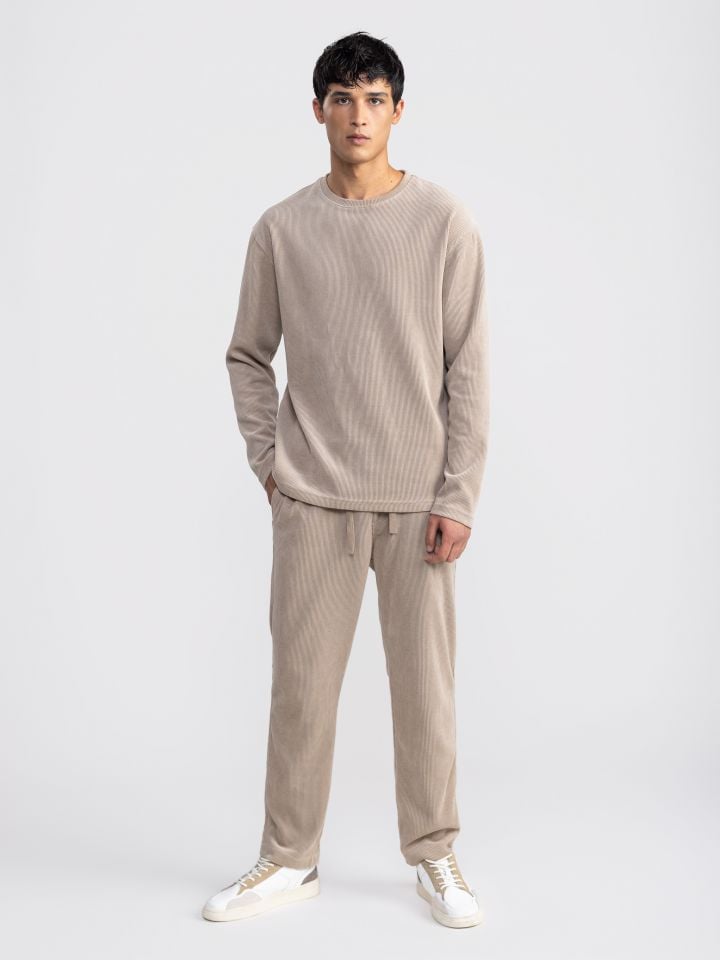 מכנסי בד ריב לגבר