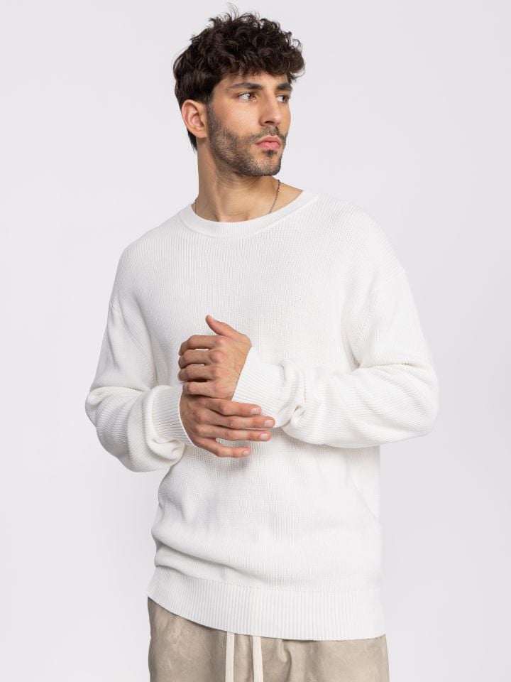 סריג לגבר במרקם ריב