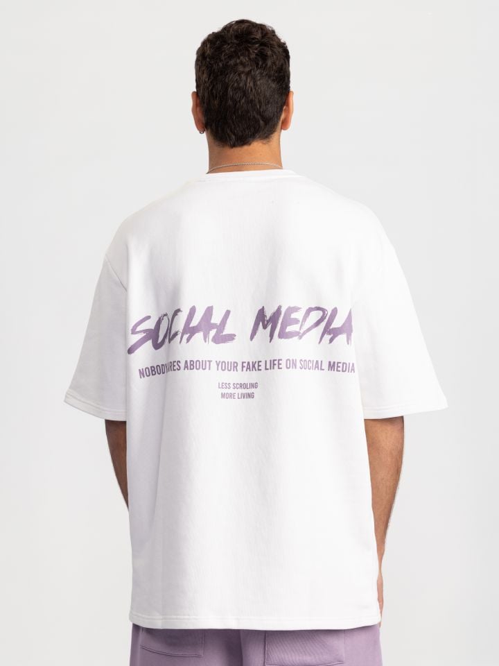 טי שירט לגבר SOCIAL MEDIA