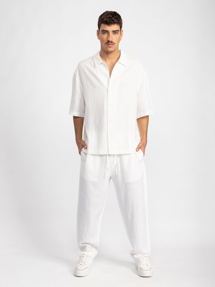 מכנסיים מכופתרים לגבר ריזורט