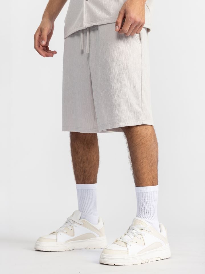 מכנסי ריזורט מבד טקסטורלי