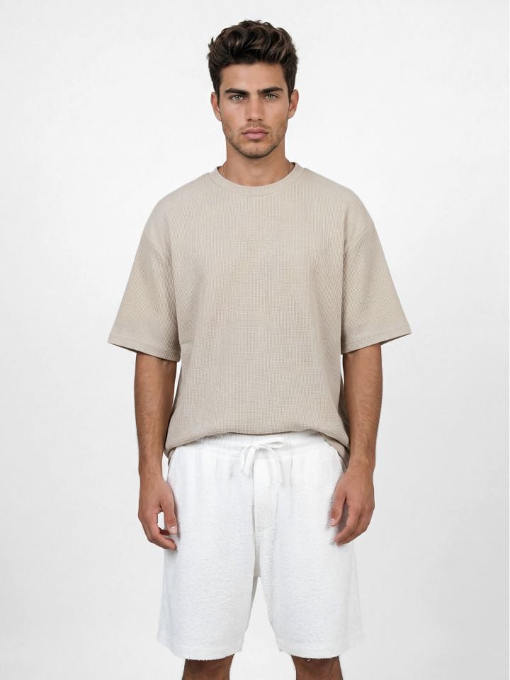 ברמודות בד עם בטקסטורה מנוקדת