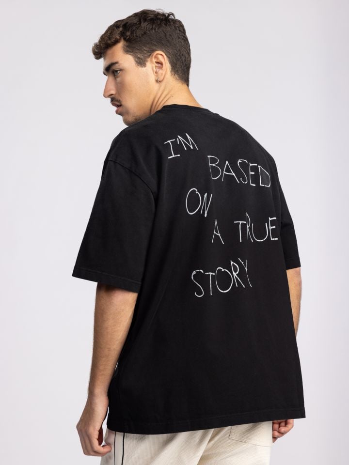 טישרט אובר סייז לגבר STORY