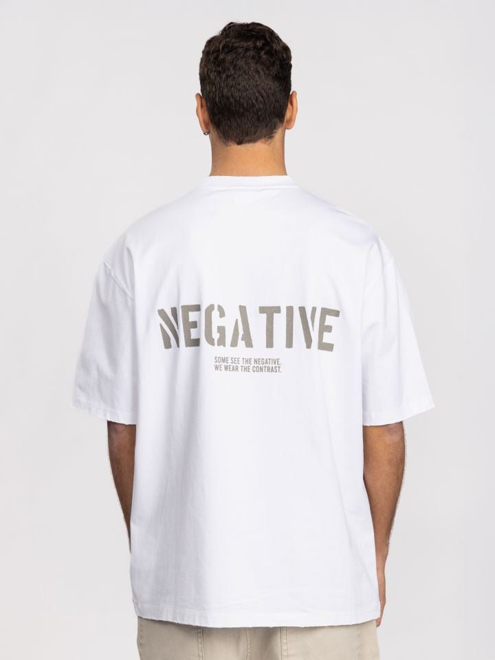 טישרט אובר סייז לגבר NEGATIVE