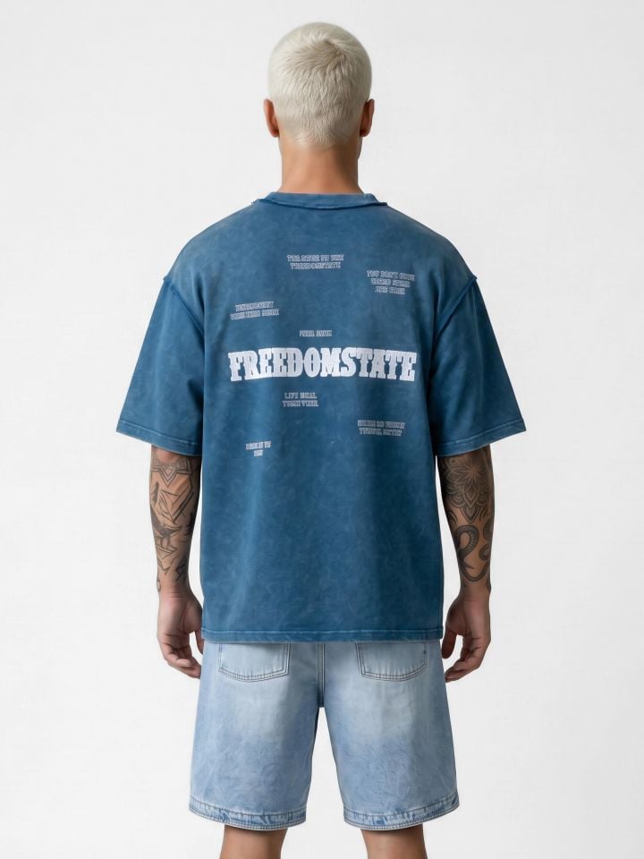 טישרט אובר סייז FREEDOM STATE