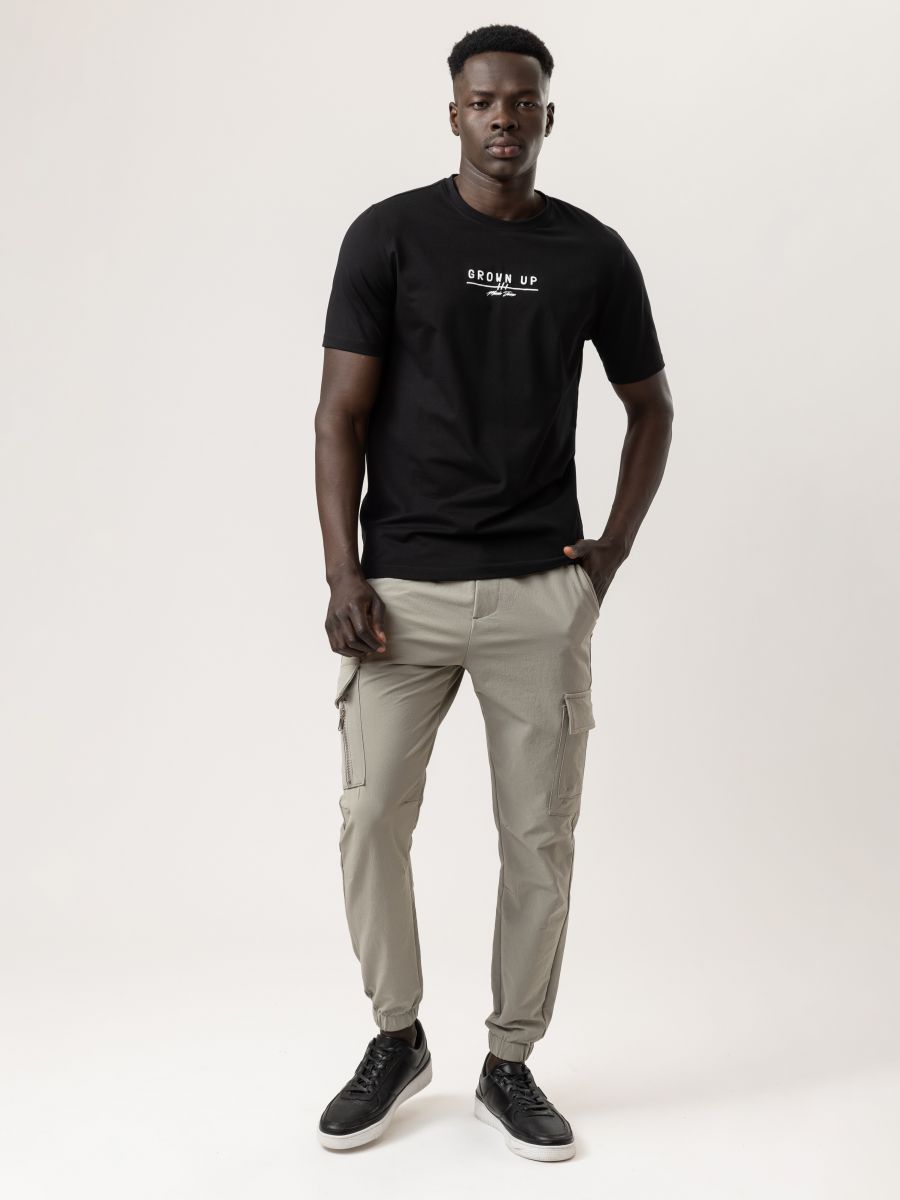 מכנסי דגמח עם כיסים מרובעים