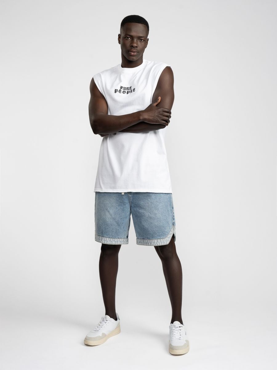 גופיית כותנה לגבר FAKE PEOPLE