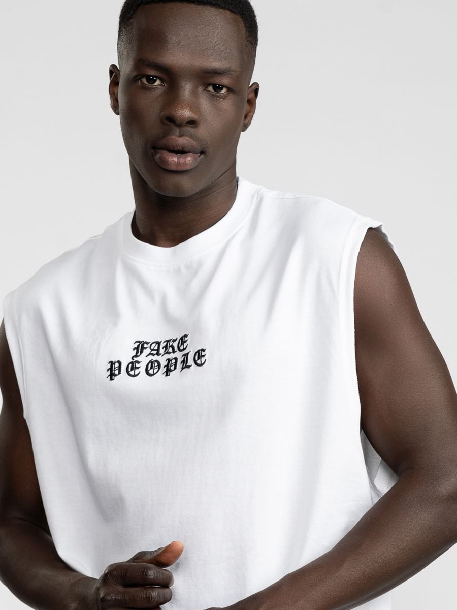 גופיית כותנה לגבר FAKE PEOPLE