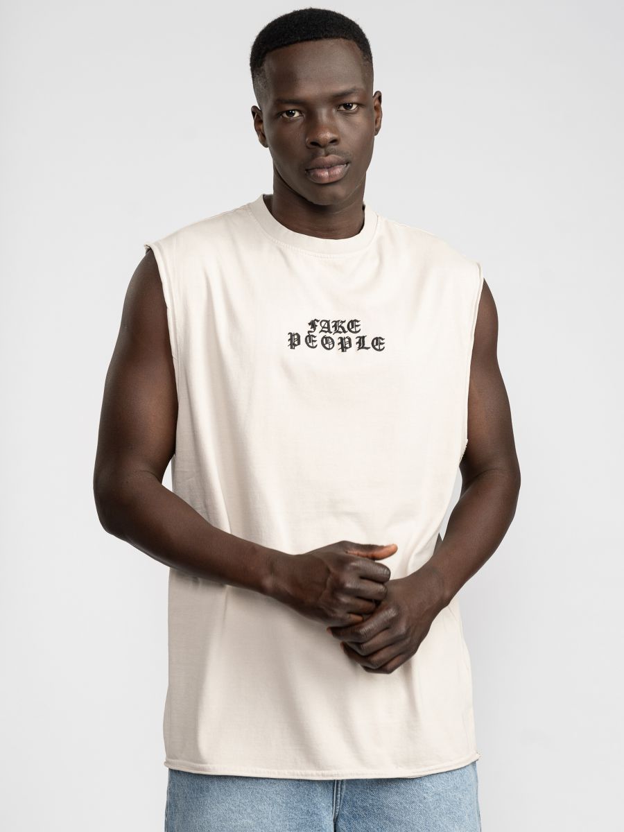 גופיית כותנה לגבר FAKE PEOPLE