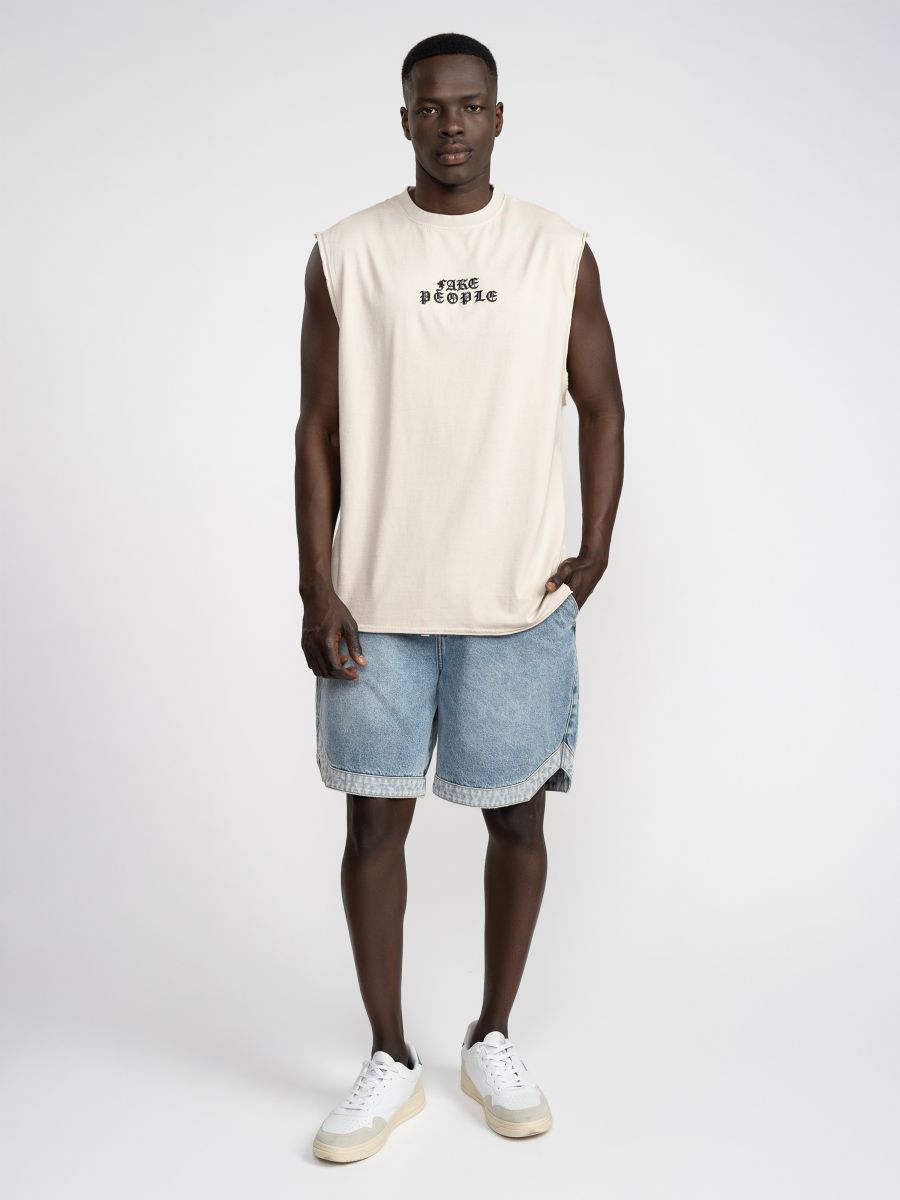 גופיית כותנה לגבר FAKE PEOPLE