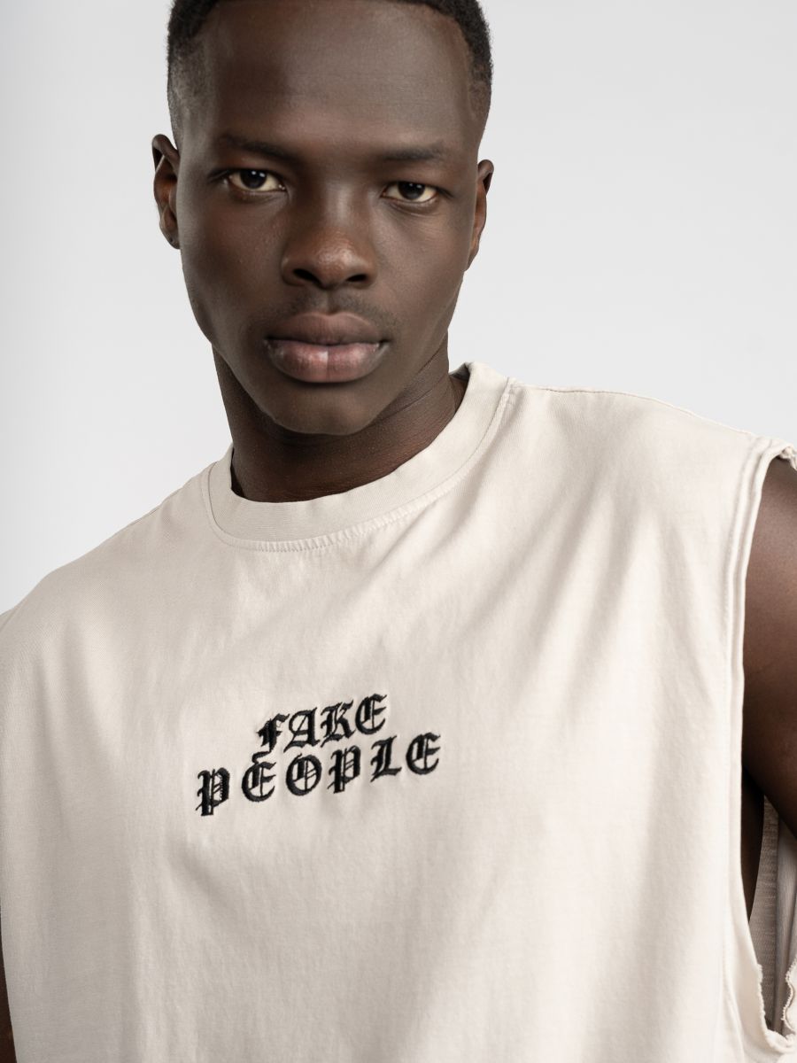 גופיית כותנה לגבר FAKE PEOPLE