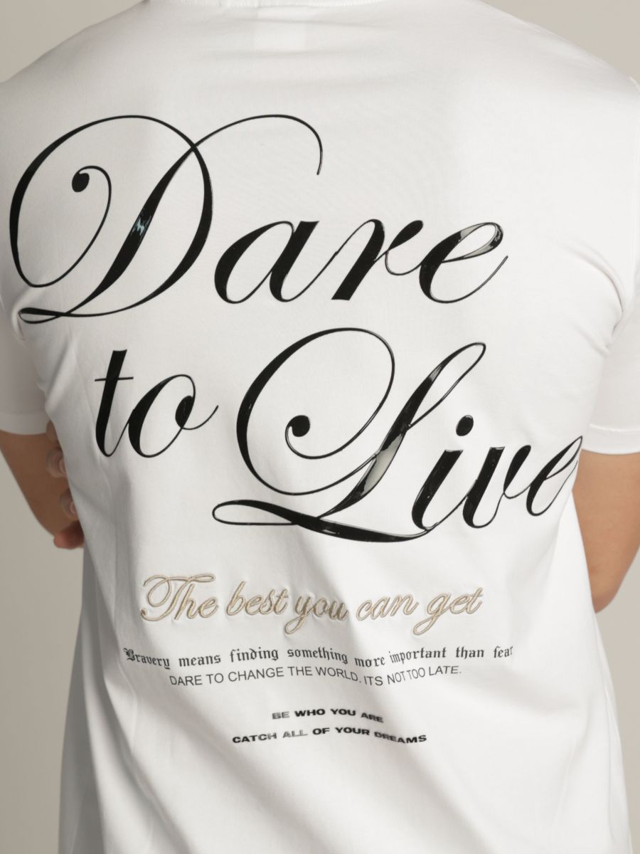 טי שירט DARE TO LIVE
