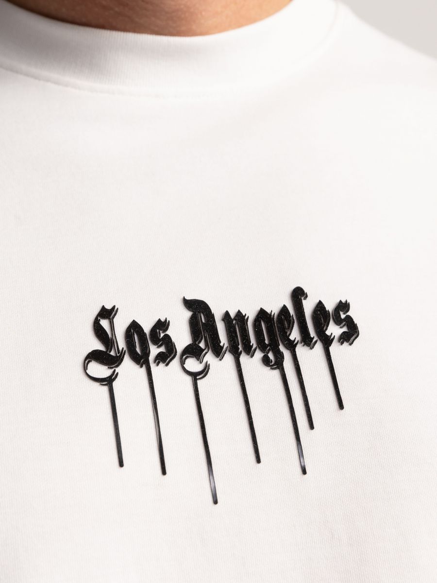 טי שירט קצרה אוברסייז LOS ANGELES