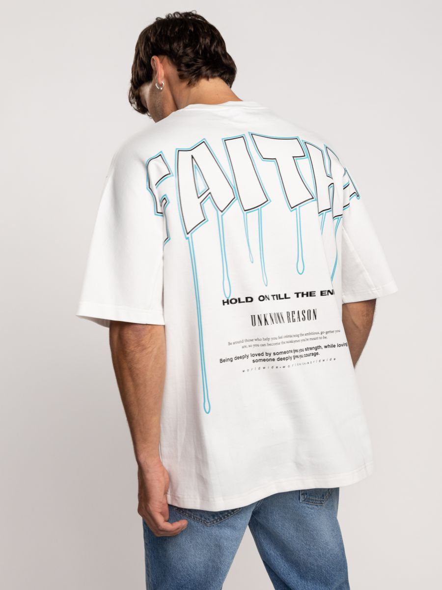 חולצת טי שירט קצרה לגבר FAITH