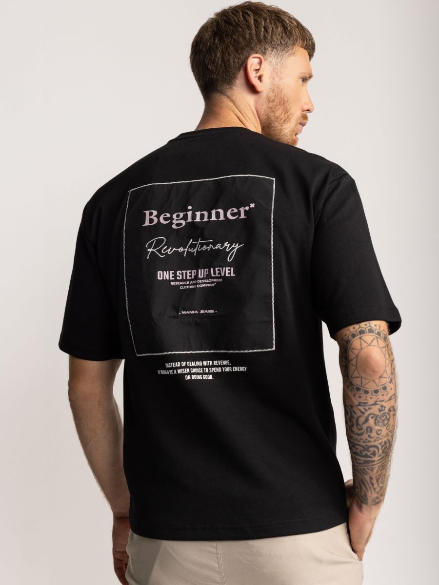 טי שירט אוברסייז לגבר BEGINNER