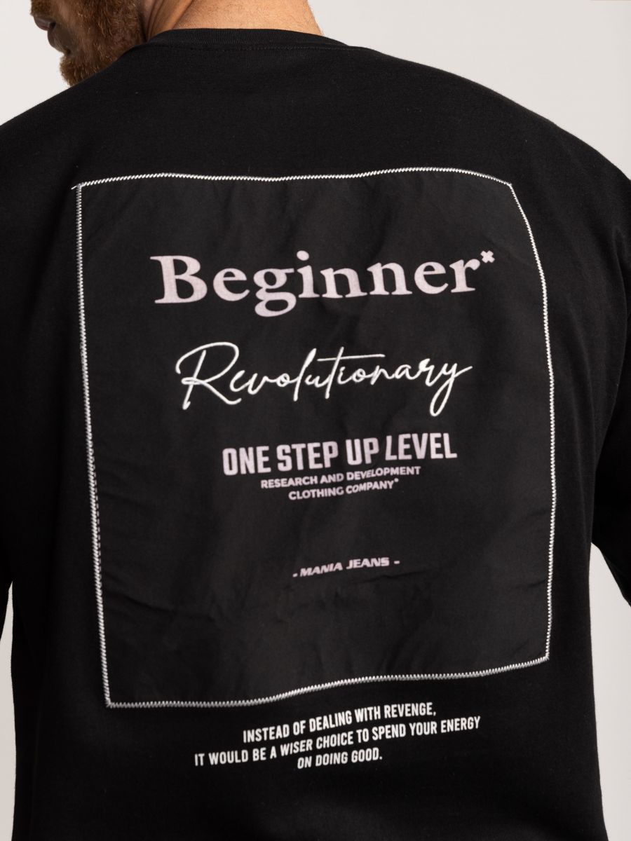 טי שירט אוברסייז לגבר BEGINNER