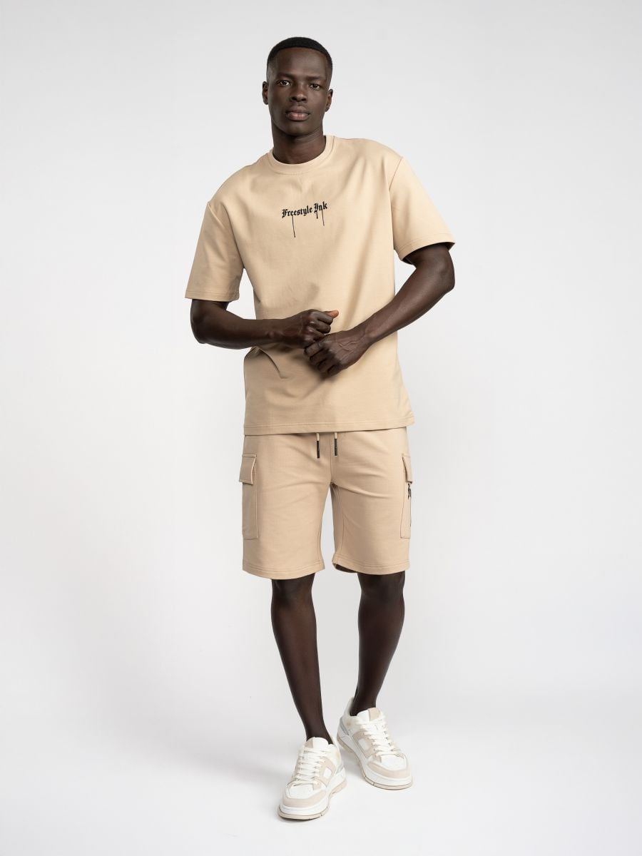 חולצת טישירט לגבר אוברסייז FREESTYLE INK