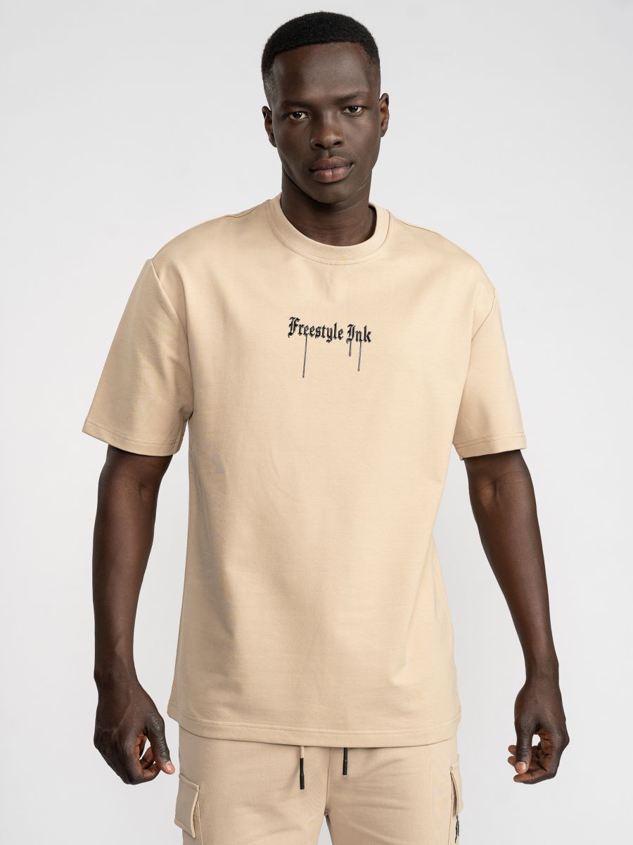 חולצת טישירט לגבר אוברסייז FREESTYLE INK