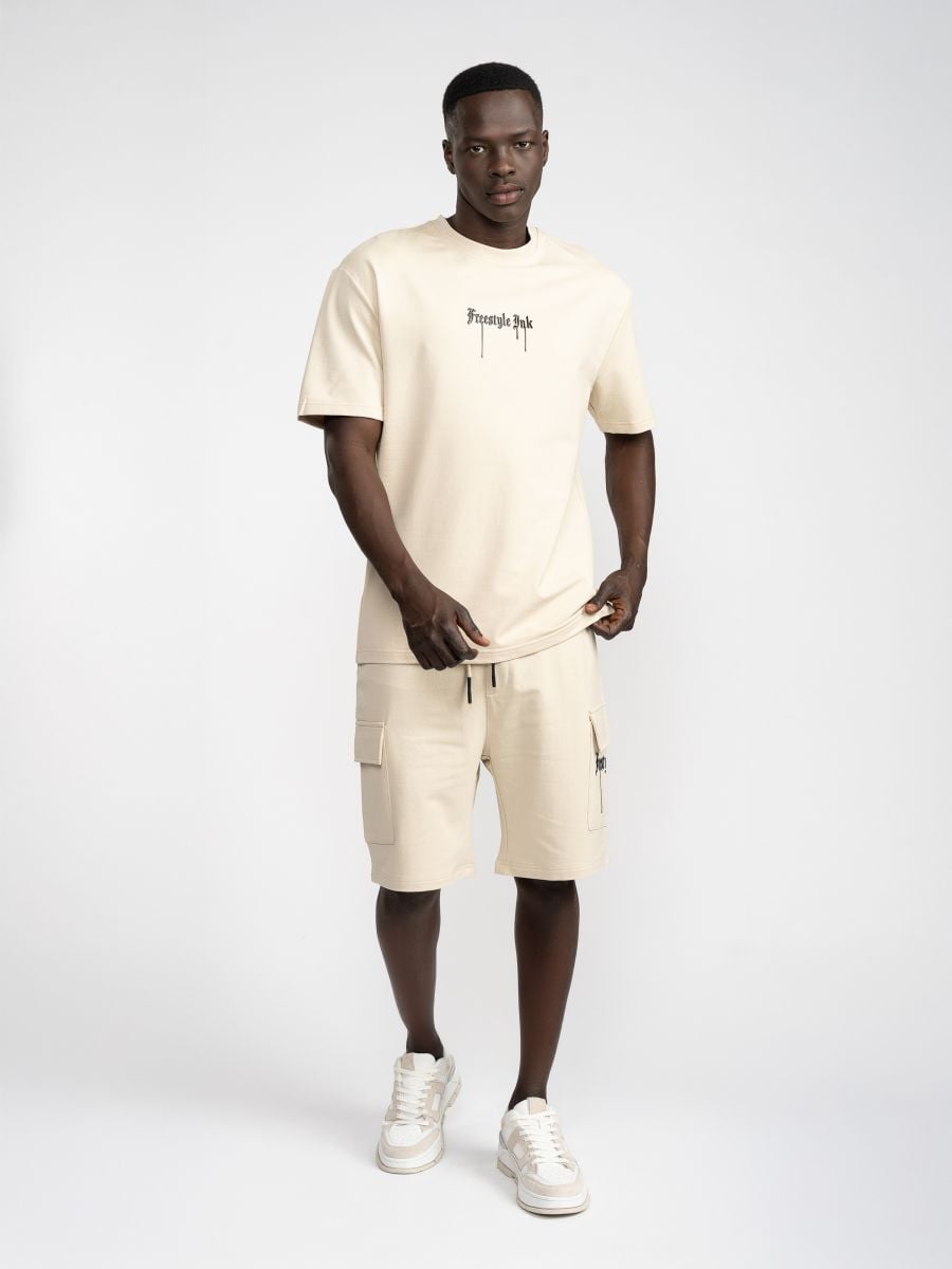 חולצת טישירט לגבר אוברסייז FREESTYLE INK