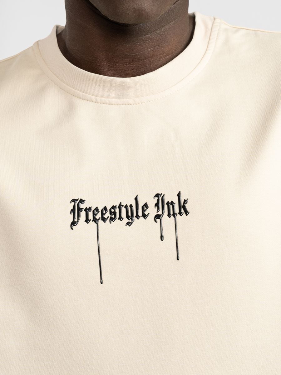 חולצת טישירט לגבר אוברסייז FREESTYLE INK