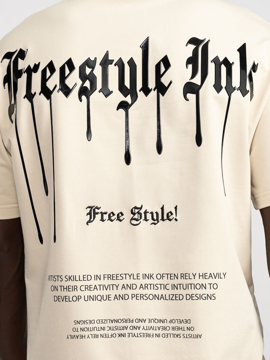 חולצת טישירט לגבר אוברסייז FREESTYLE INK