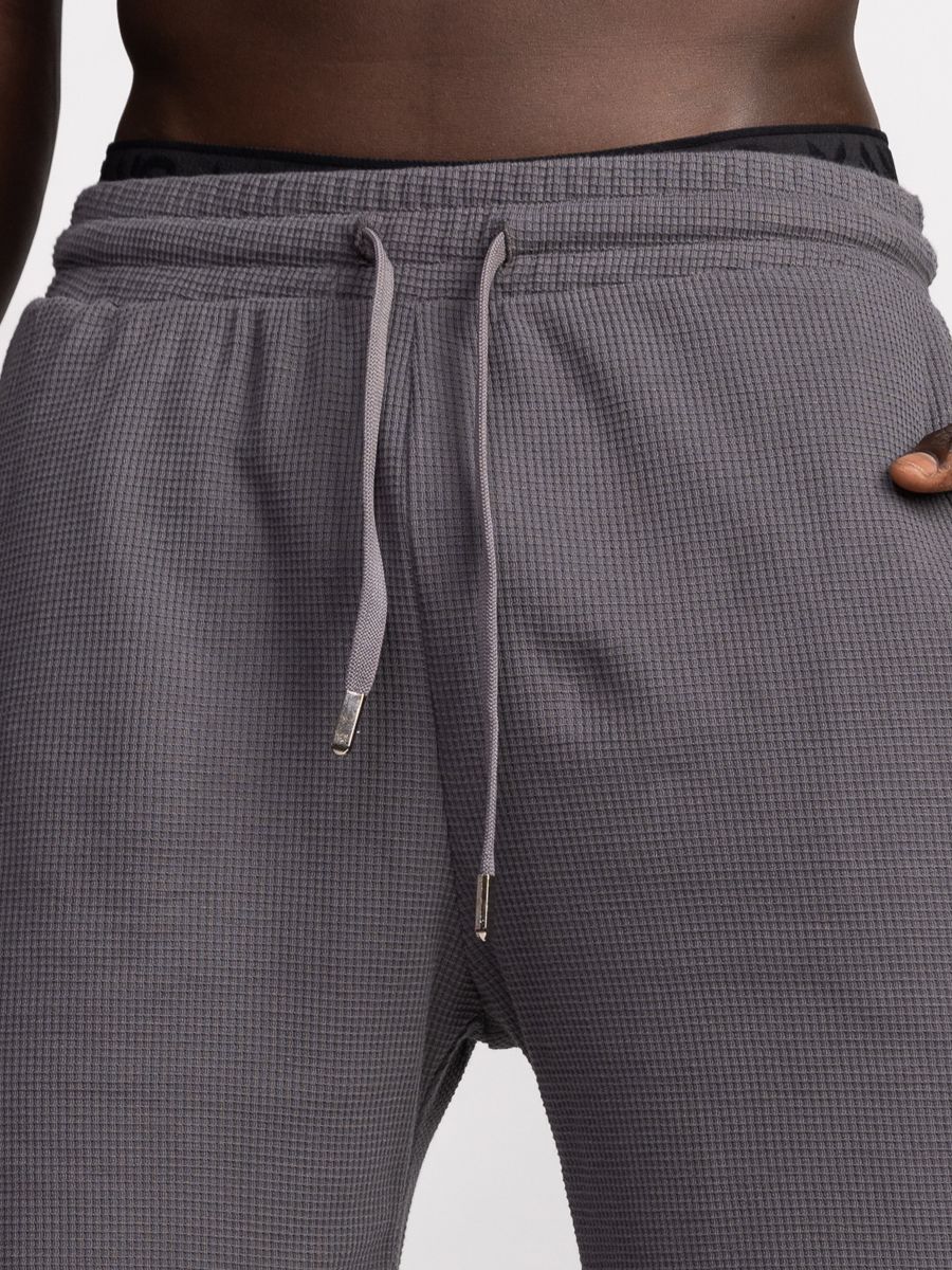 מכנסי בד וופל קצרים לגבר