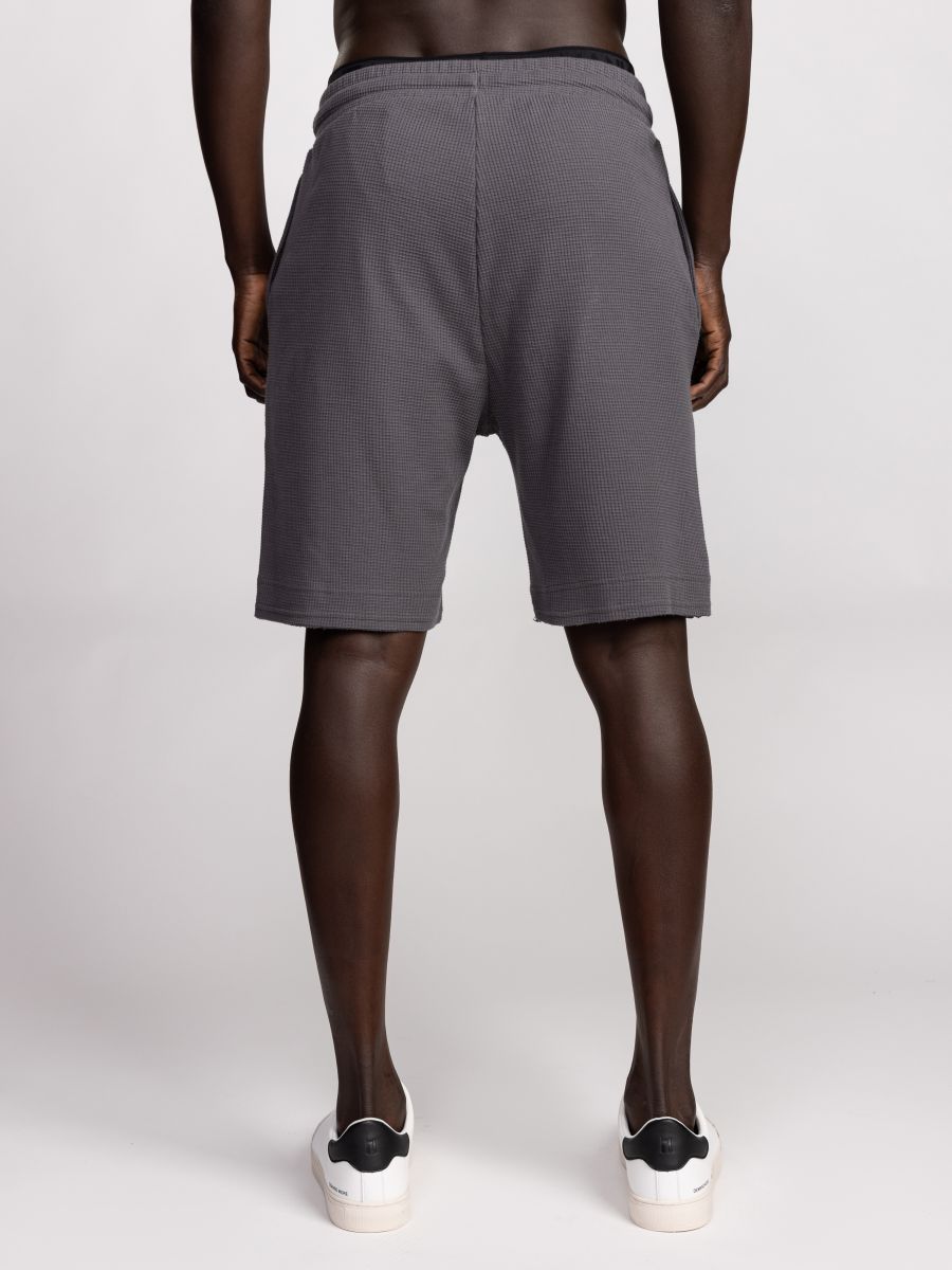 מכנסי בד וופל קצרים לגבר